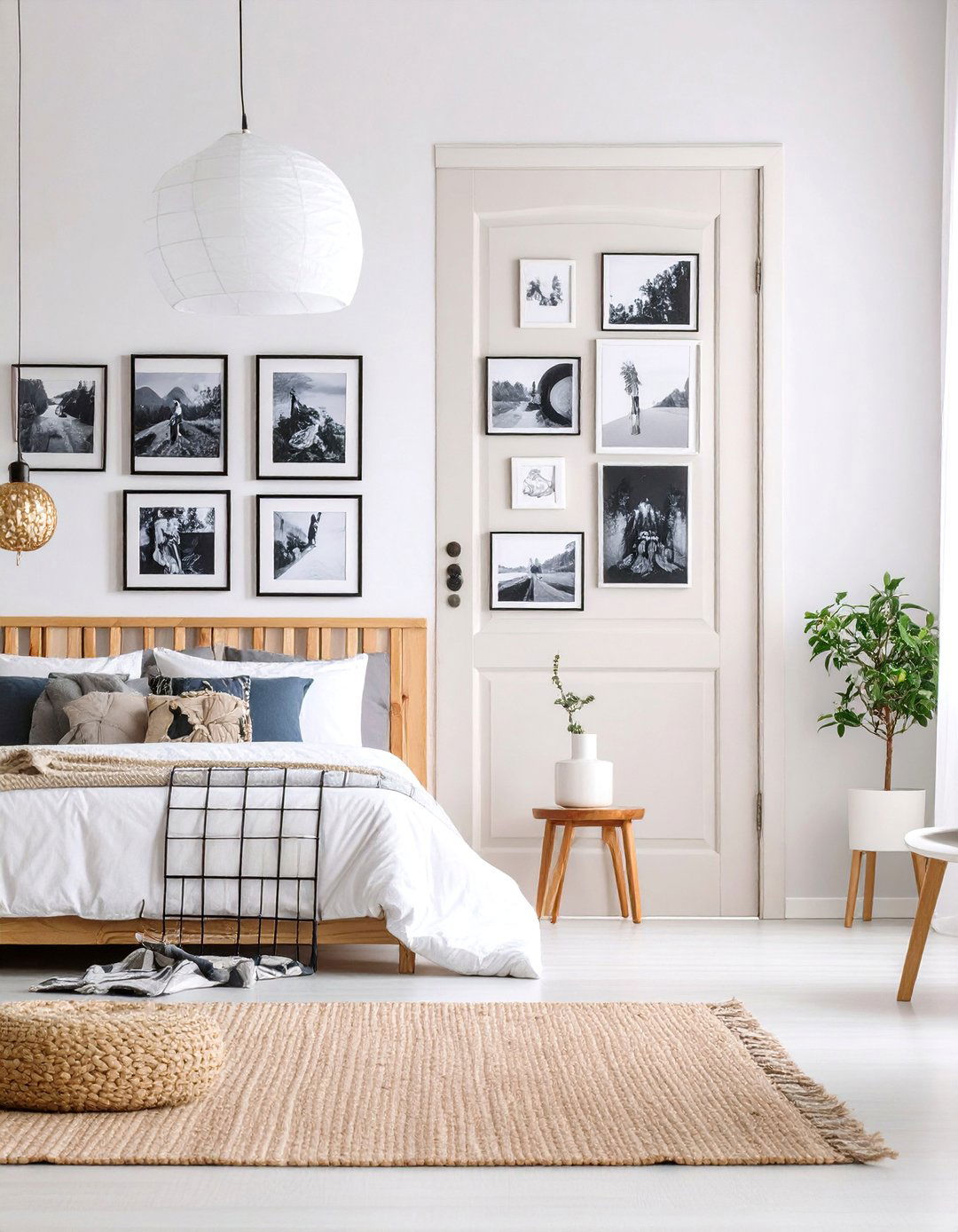 Photo Collage Bedroom Door That Tells Your Story - 20 Bedroom Door Decorating Ideas