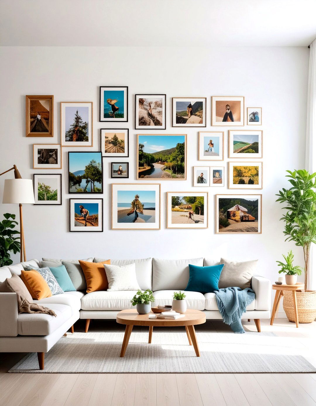 Photo Collage Feature Walls - 20 Wall Decor Ideas