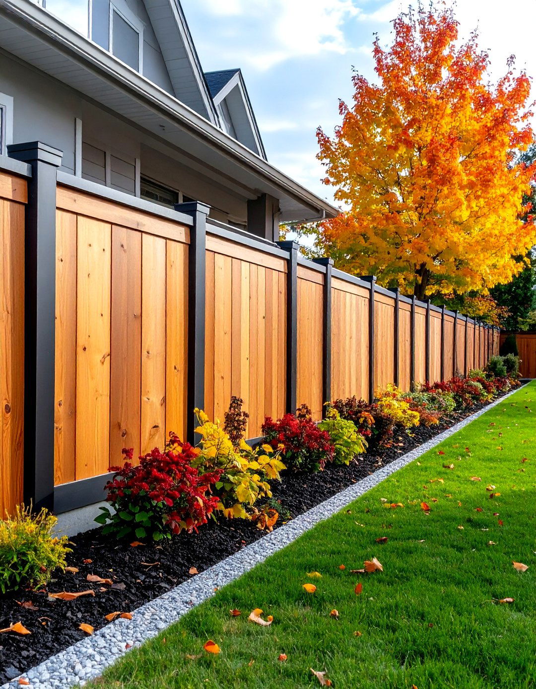 Picture Frame Border Board on Board Fence - 20 Board on Board Fence Ideas