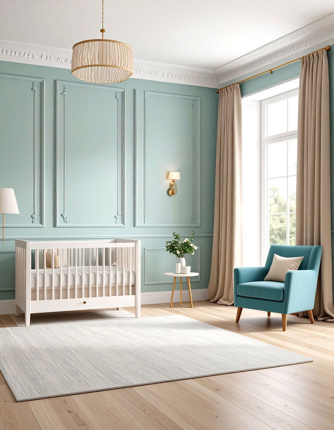 Picture Frame Molding Wainscoting - 20 Wainscoting Nursery Ideas