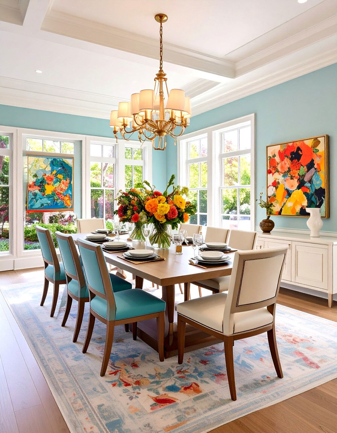Picture Frame Molding Wainscoting for Gallery Glamour - 20 Dining Room Wainscoting Ideas