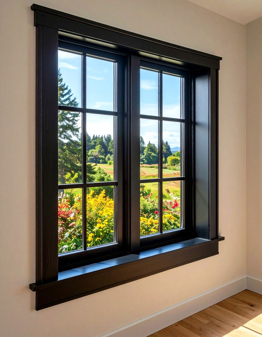 Picture Frame Style Window Trim - 20 Farmhouse Interior Window Trim Ideas