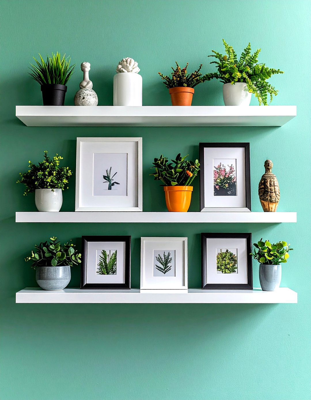 Picture Ledge Floating Shelves for Artful Displays - 20 Floating Shelves Ideas