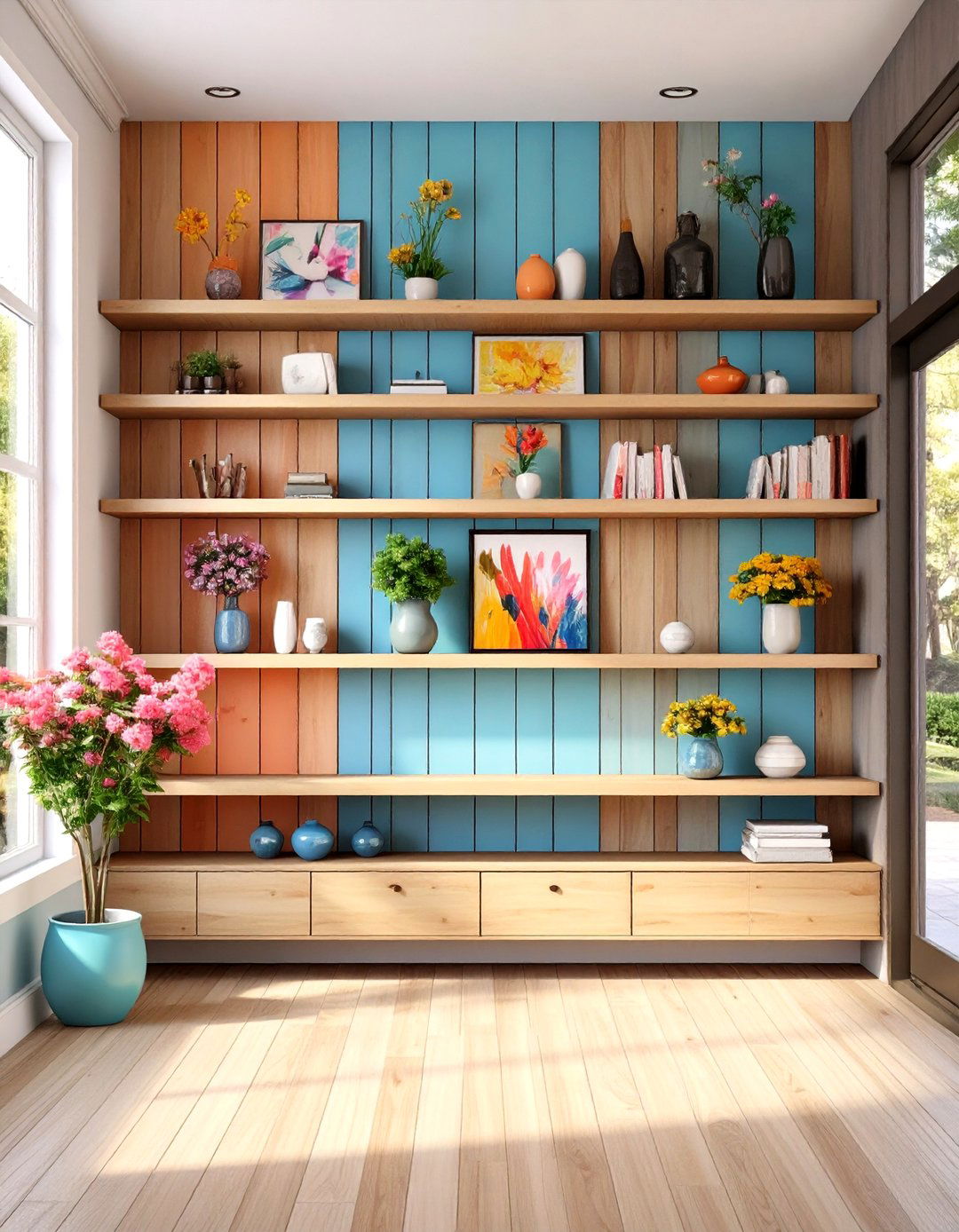 Picture Ledge Gallery on Shiplap - 20 Shiplap Wall Entryway Ideas