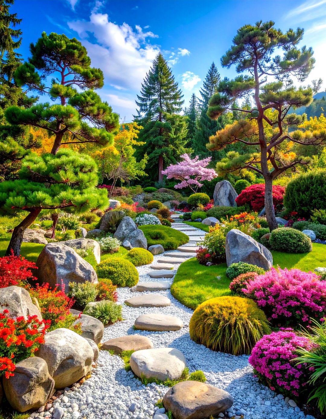 Pine Tree Alpine Rock Garden - 20 Pine Tree Landscape Ideas