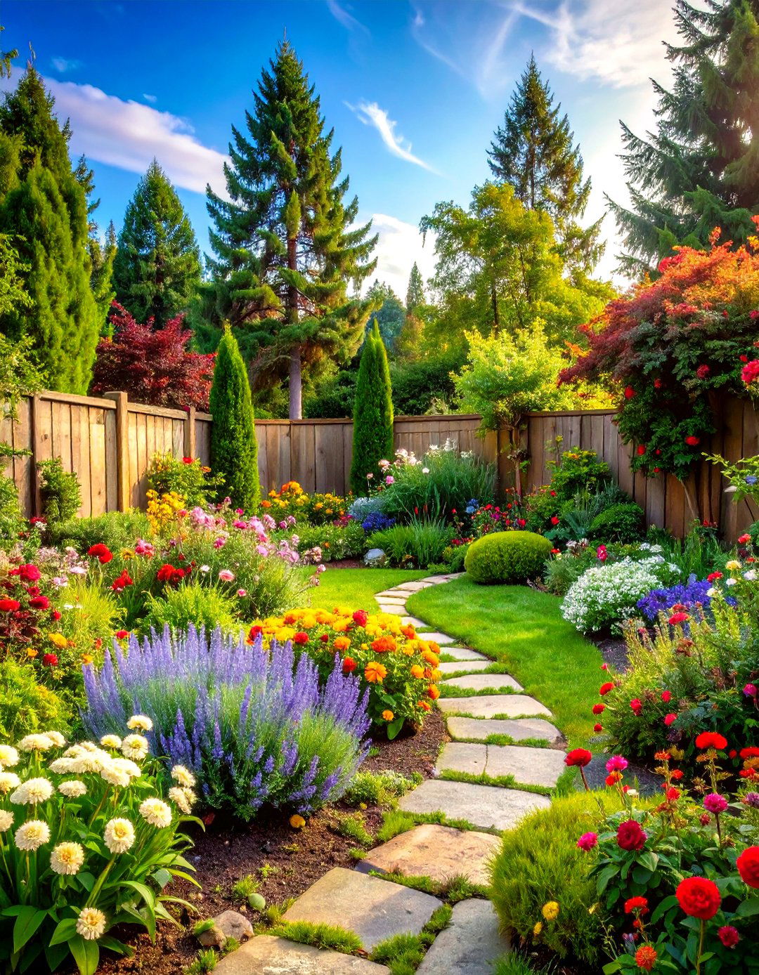 Pine Tree Cottage Garden Rustic Theme - 20 Pine Tree Landscape Ideas
