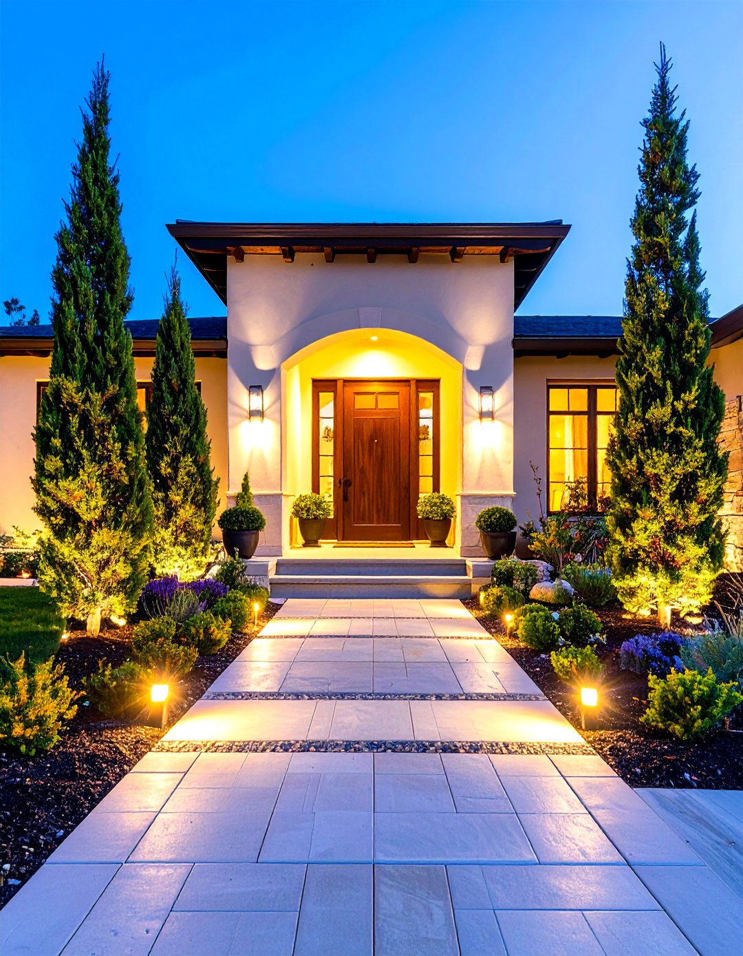 Pine Tree Entrance Statement Landscape - 20 Pine Tree Landscape Ideas