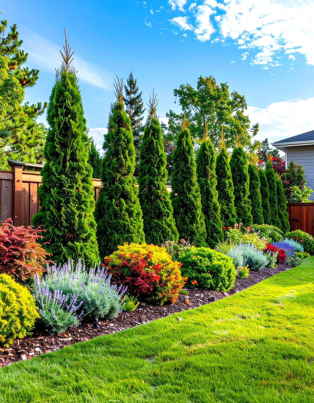 Pine Tree Privacy Screen Boundary - 20 Pine Tree Landscape Ideas