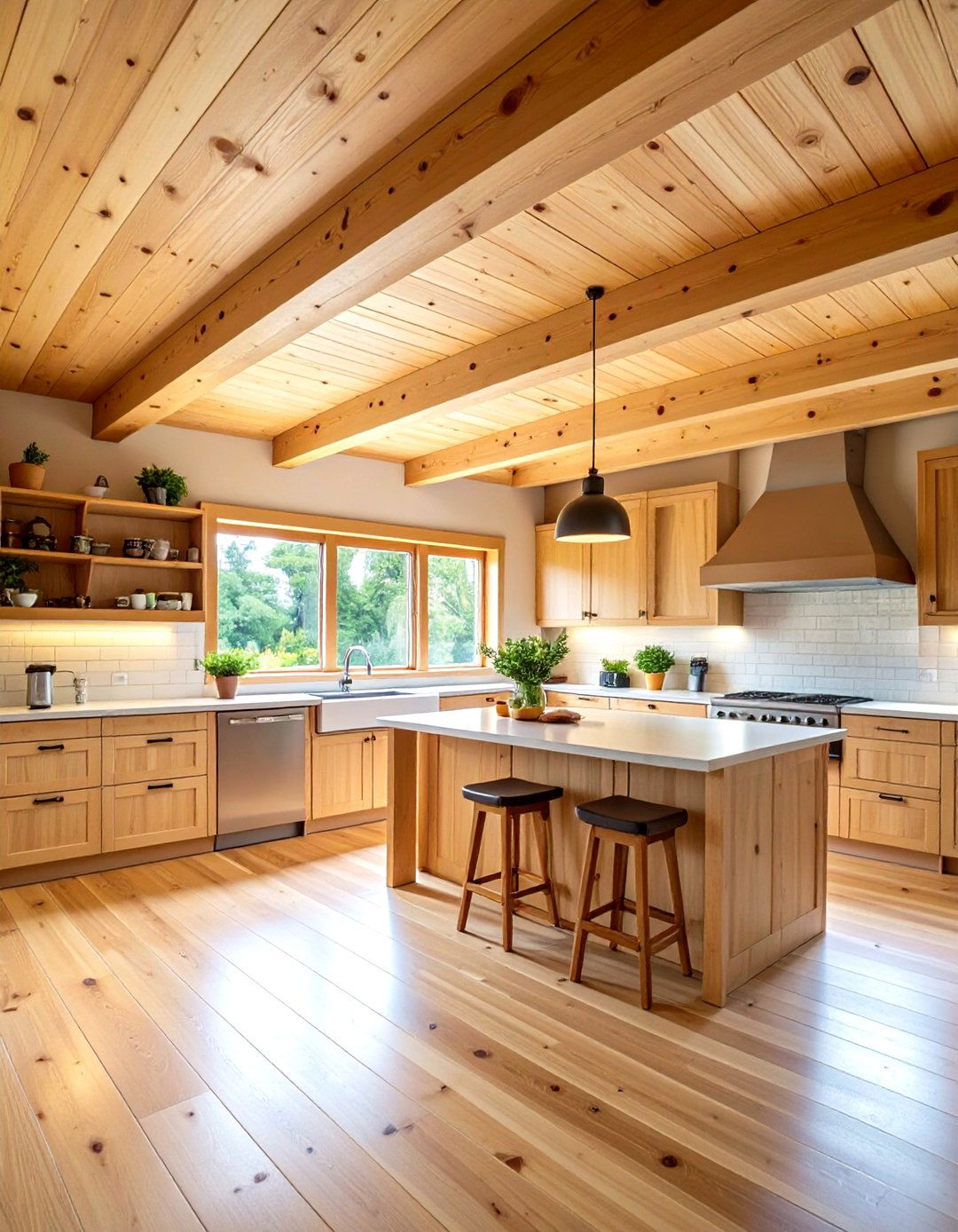 Pine Wood Ceiling Kitchen Ideas - 20 Wood Ceiling Kitchen Ideas