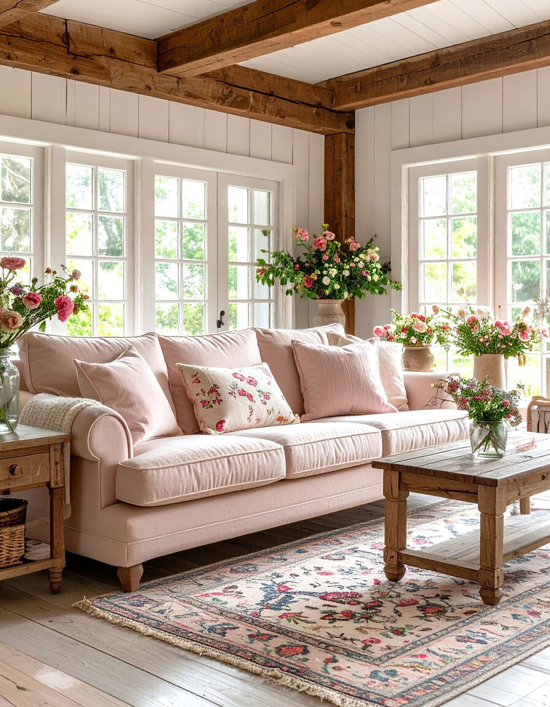 Pink Couch Cottagecore Living Room - 20 Pink Couch Living Room Ideas