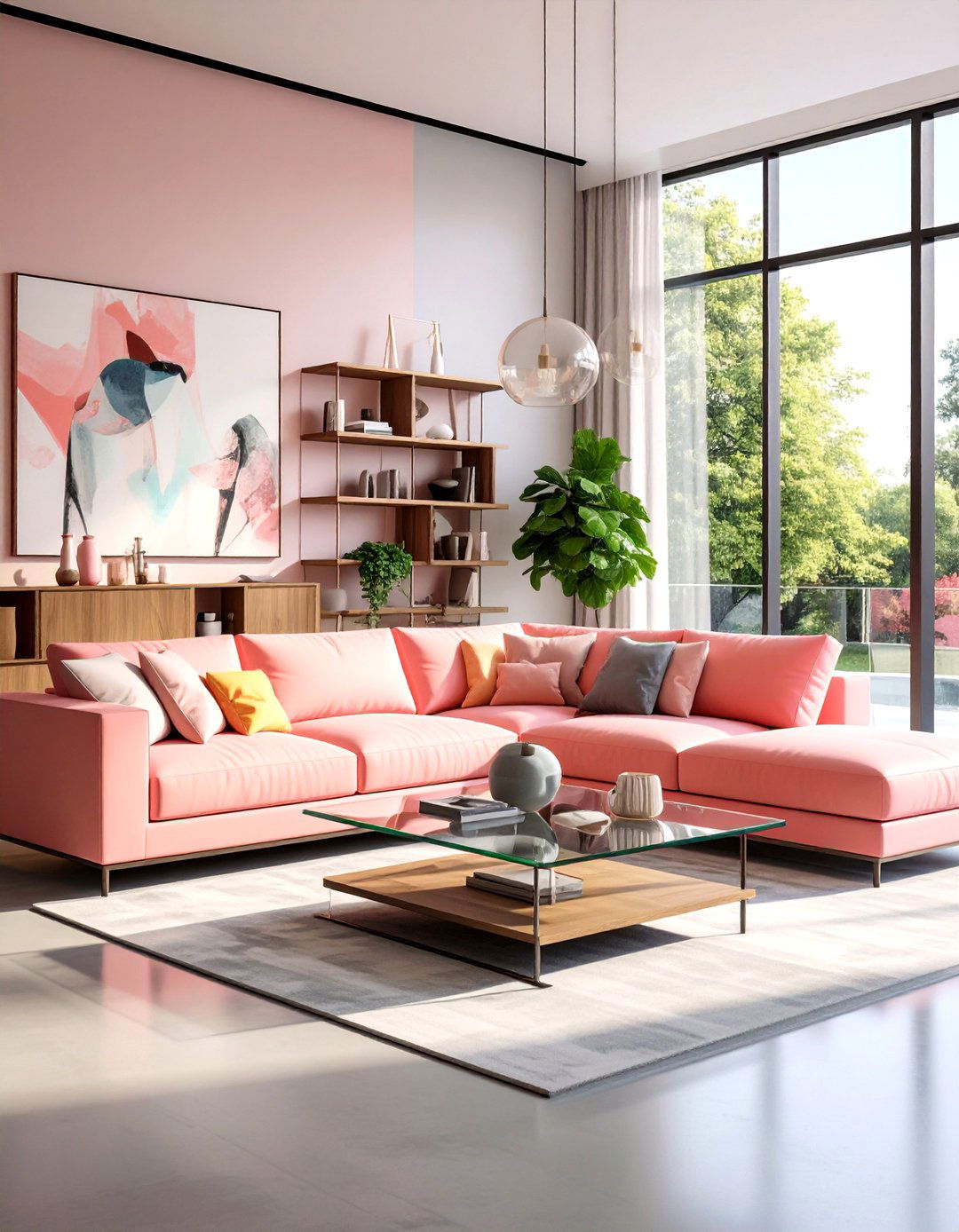 Pink Couch Modern Contemporary Living Room - 20 Pink Couch Living Room Ideas