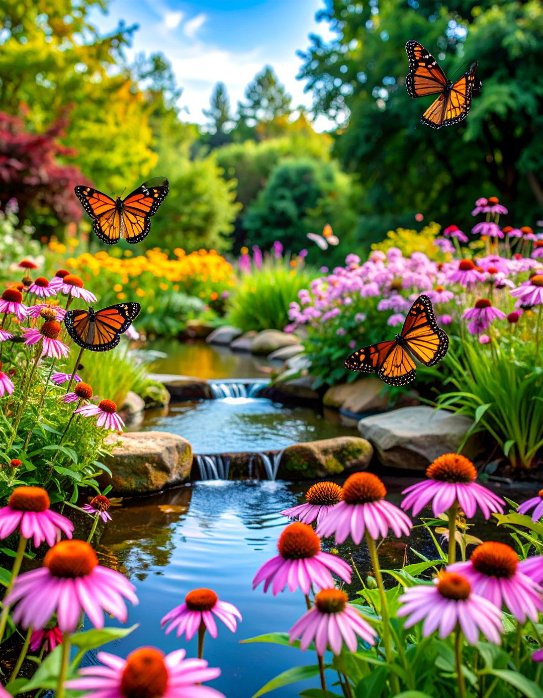 Pink Garden Butterfly Pollinator Paradise - 20 Pink Garden Ideas