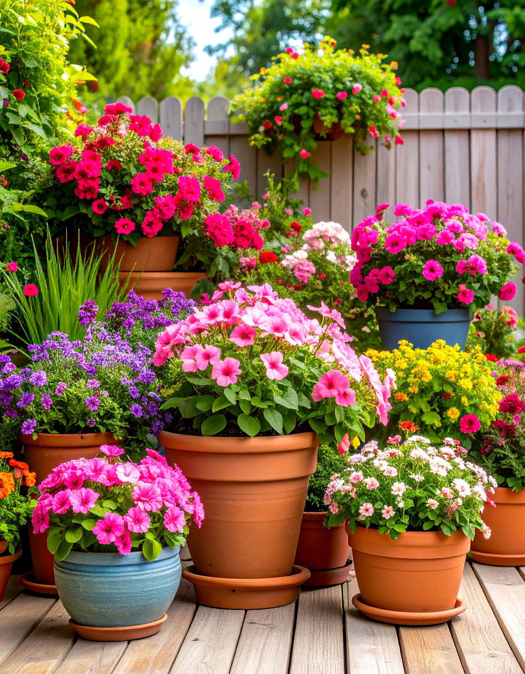 Pink Garden Container Display Collection - 20 Pink Garden Ideas