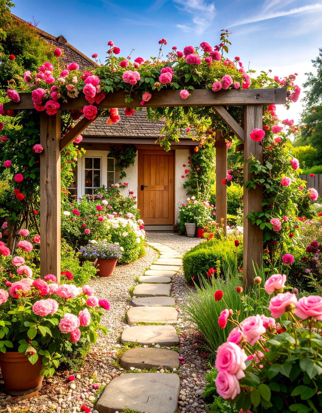 Pink Garden Cottage Romance Theme - 20 Pink Garden Ideas