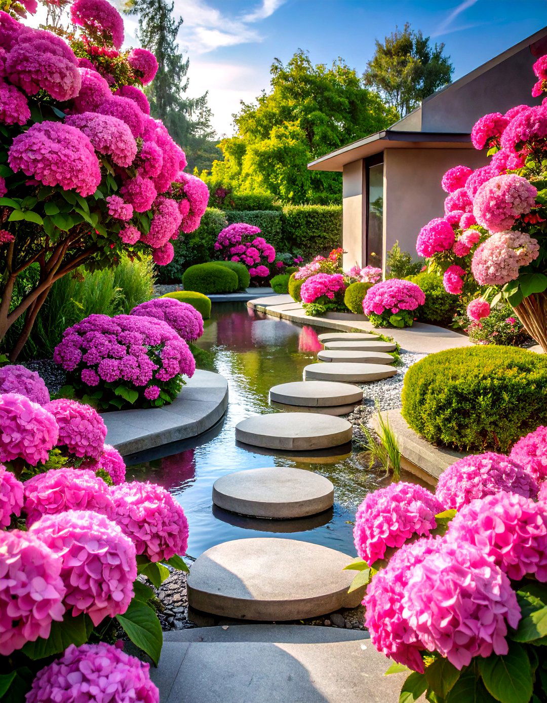 Pink Garden Modern Minimalist Design - 20 Pink Garden Ideas