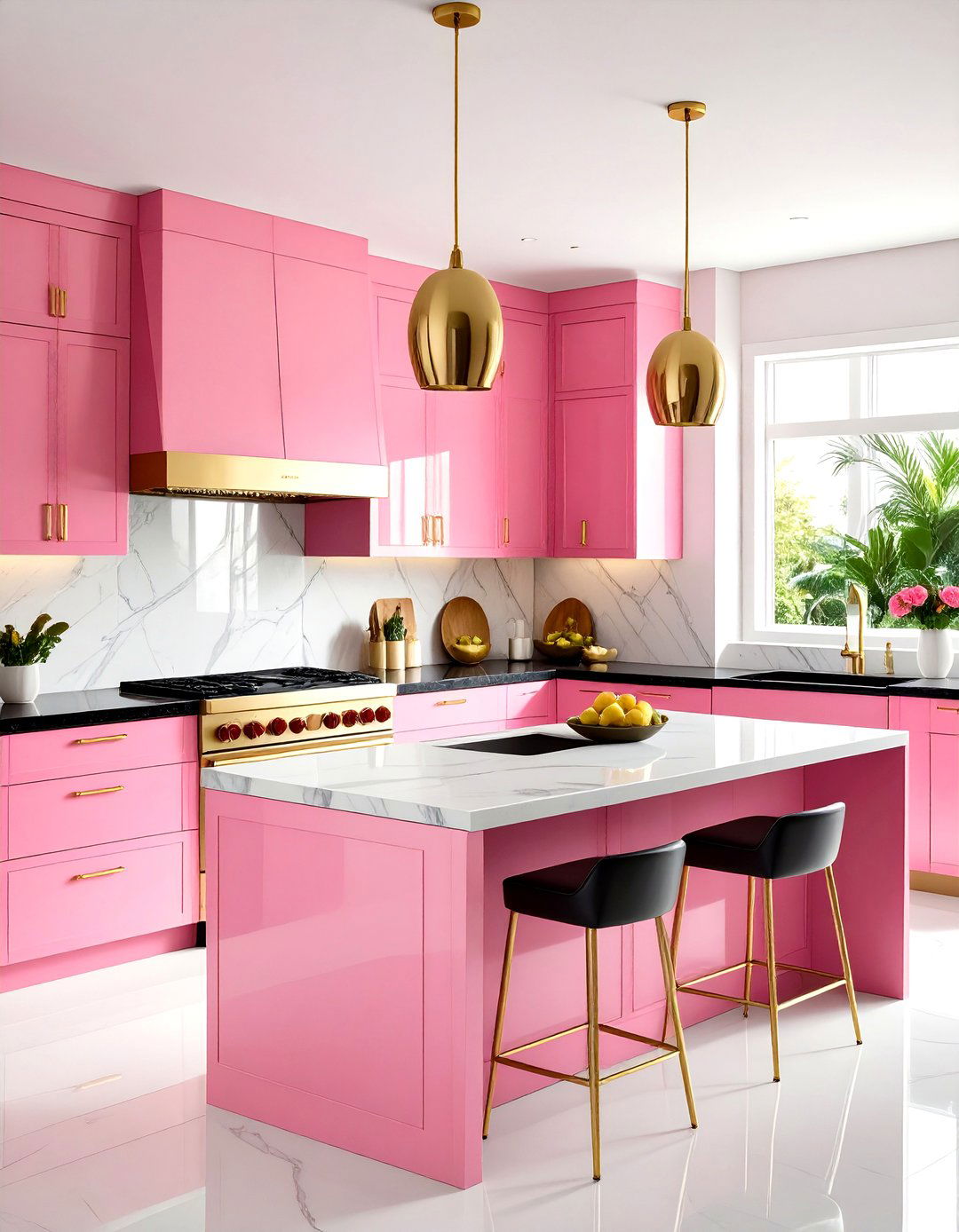 Pink Kitchen Art Deco Glamour - 20 Pink Kitchen Ideas