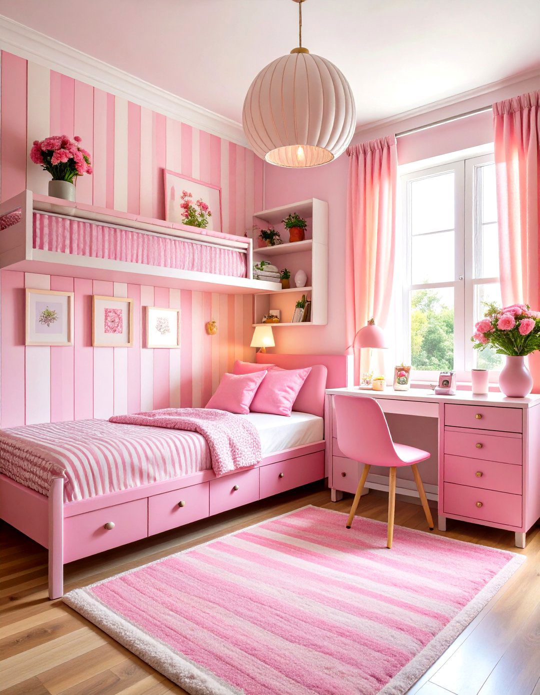 Pink Maximalist Dorm Room Explosion - 20 Pink Dorm Room Ideas