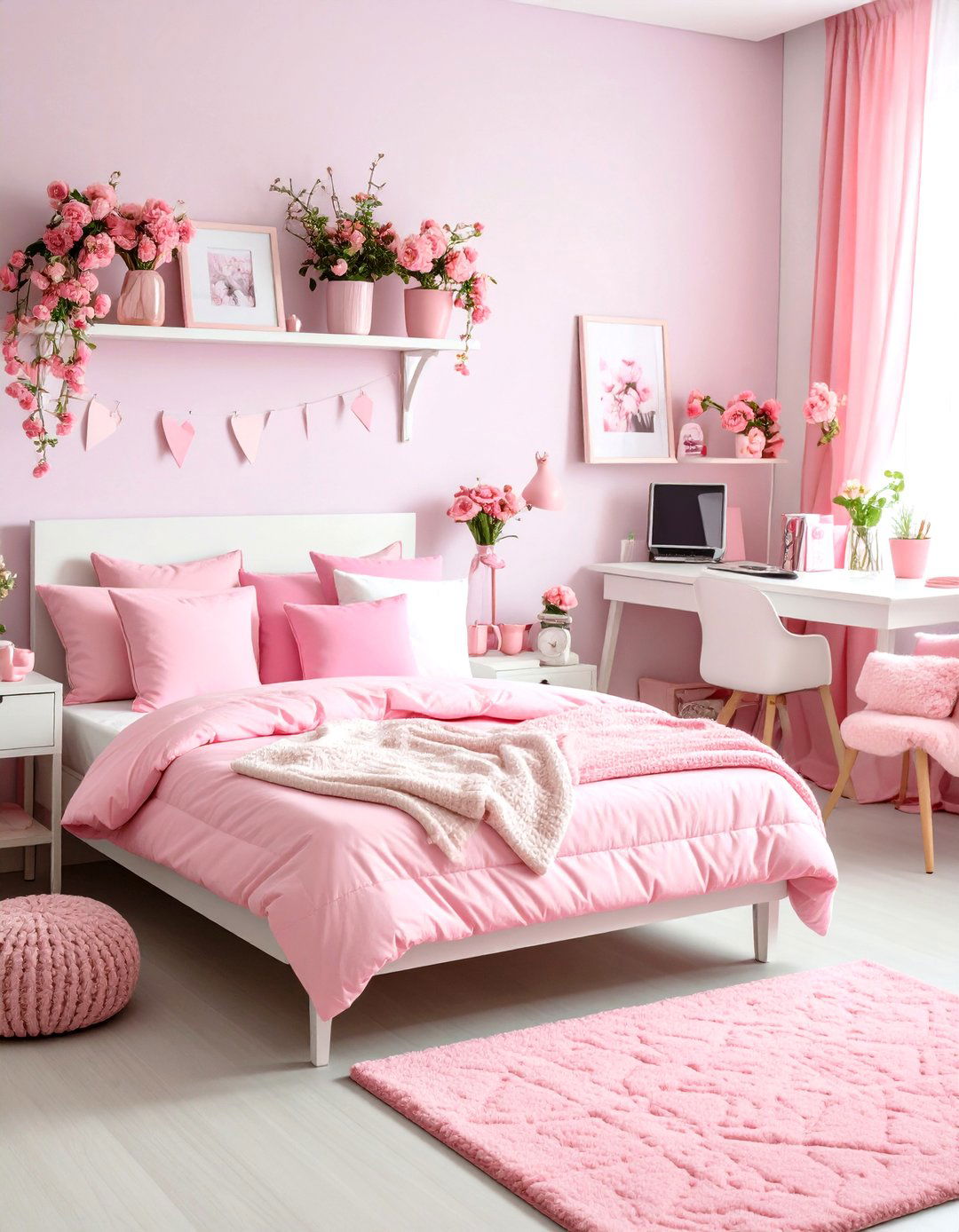 Pink Memory Making Dorm Room Documentation - 20 Pink Dorm Room Ideas