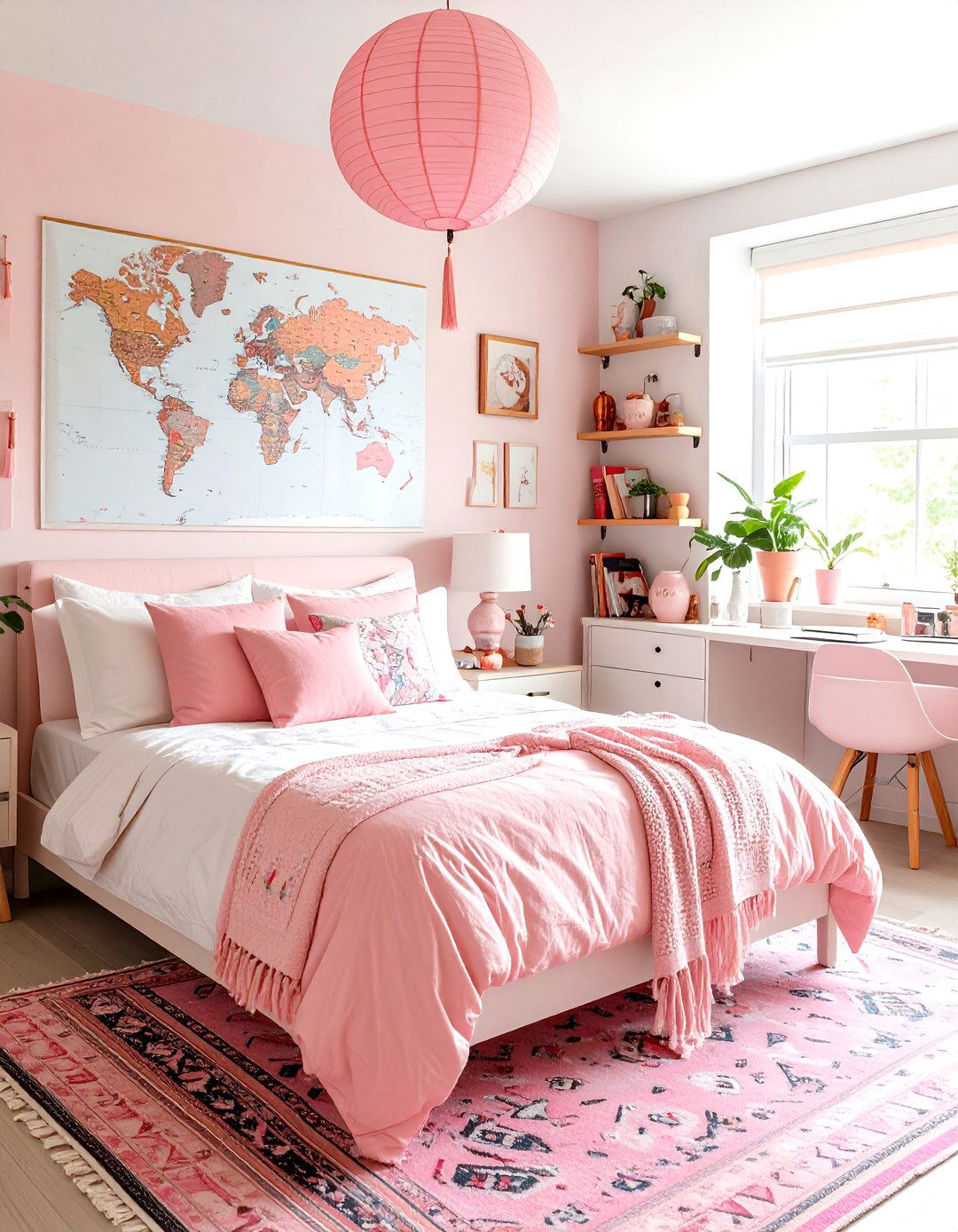 Pink Multi Cultural Dorm Room Celebration - 20 Pink Dorm Room Ideas
