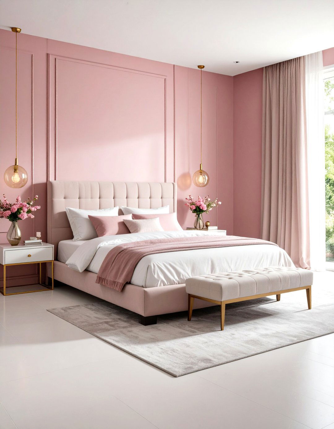 Pink and White Bedroom Contemporary Chic Haven - 20 Pink and White Bedroom Ideas