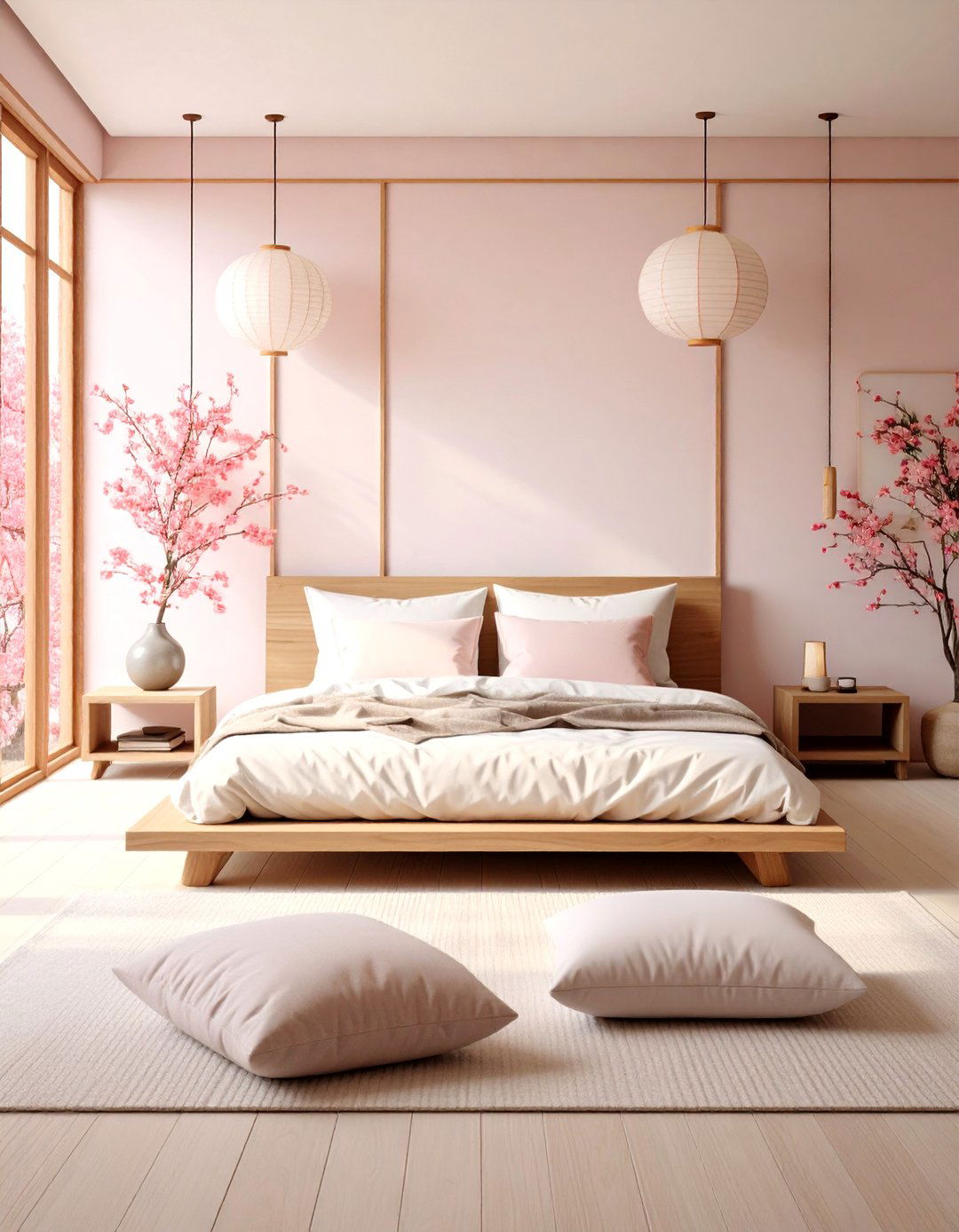 Pink and White Bedroom Japanese Zen - 20 Pink and White Bedroom Ideas