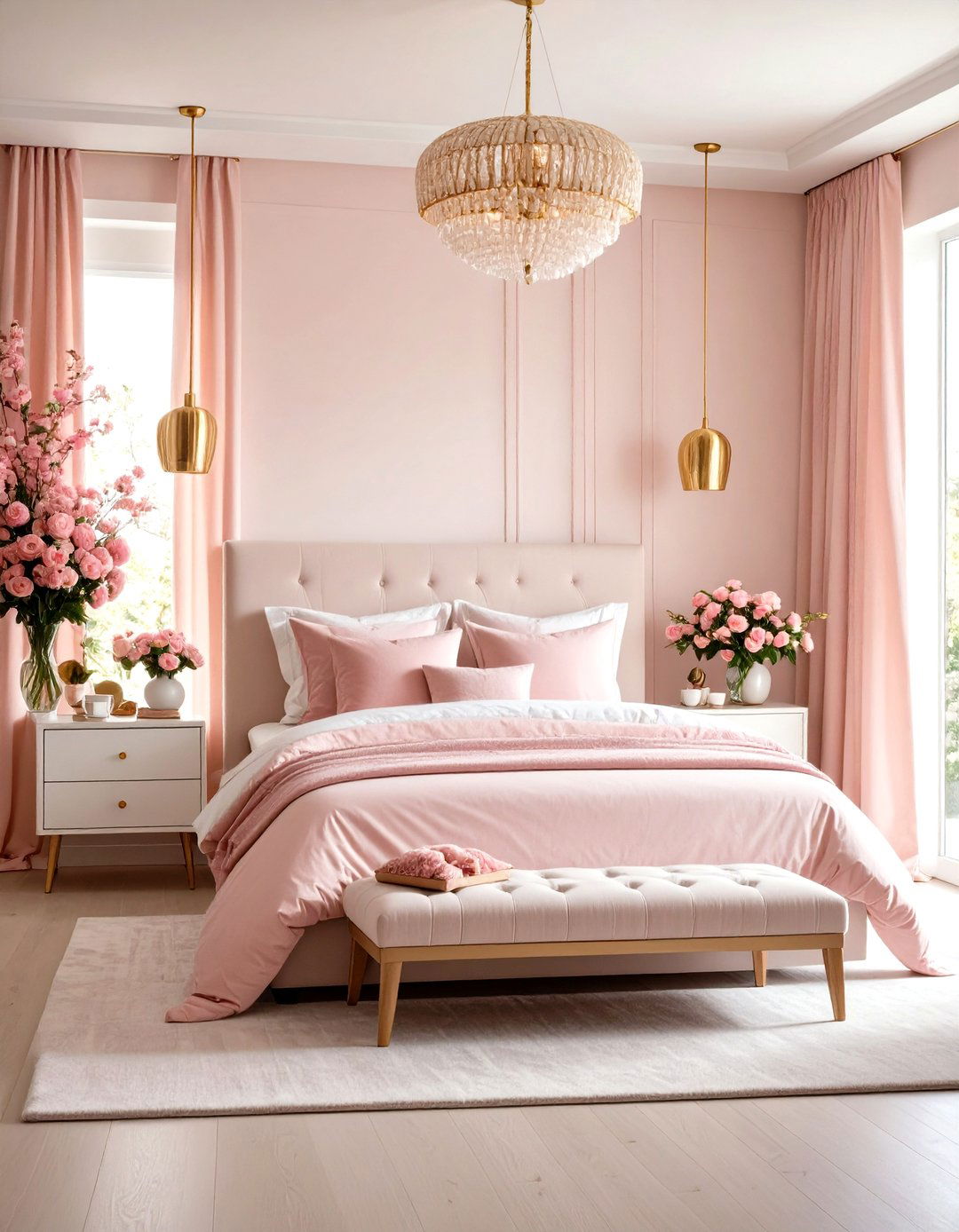 Pink and White Bedroom Maximalist Expression - 20 Pink and White Bedroom Ideas