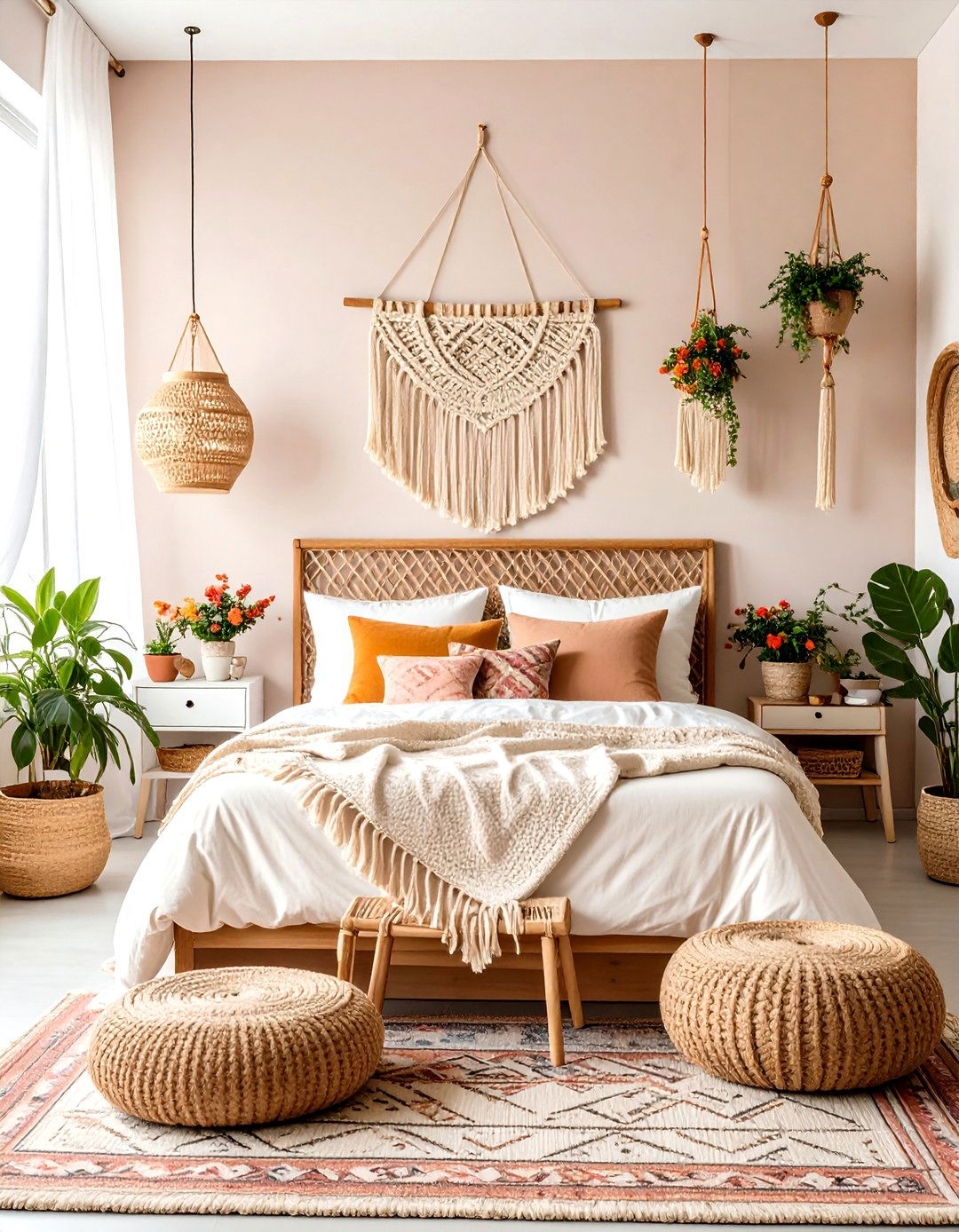 Pink and White Bedroom Modern Bohemian Retreat - 20 Pink and White Bedroom Ideas