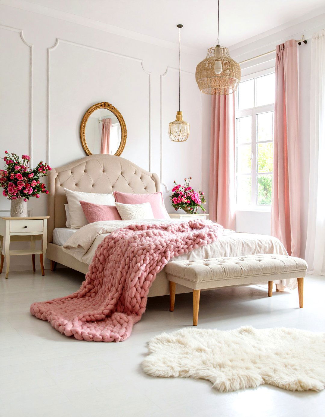 Pink and White Bedroom Scandinavian Serenity - 20 Pink and White Bedroom Ideas