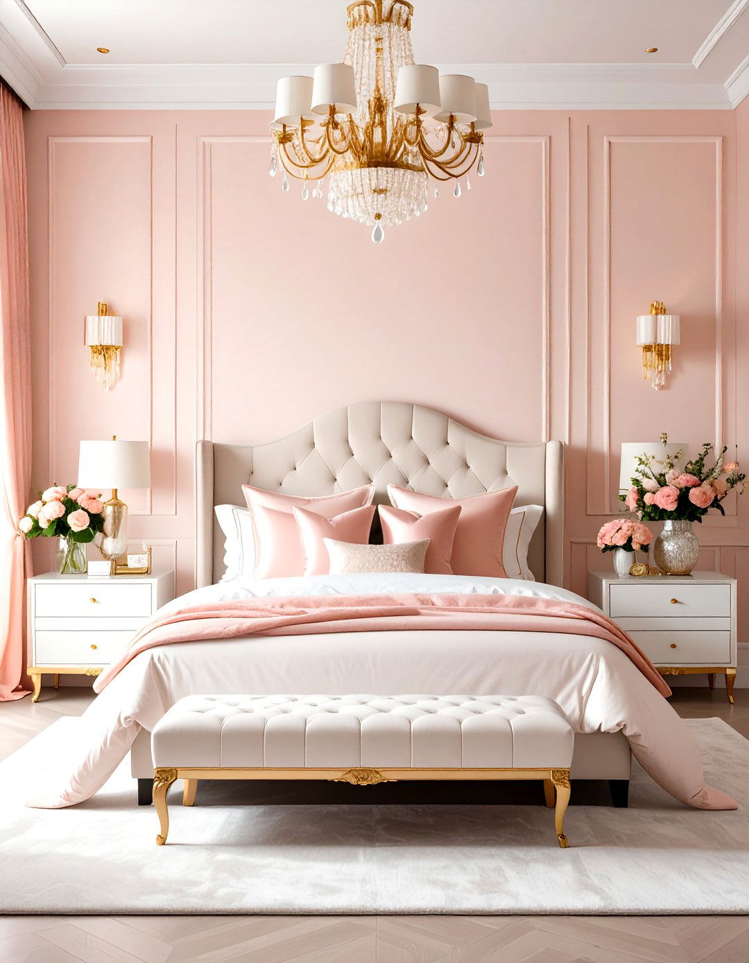Pink and White Bedroom Vintage Glam Paradise - 20 Pink and White Bedroom Ideas