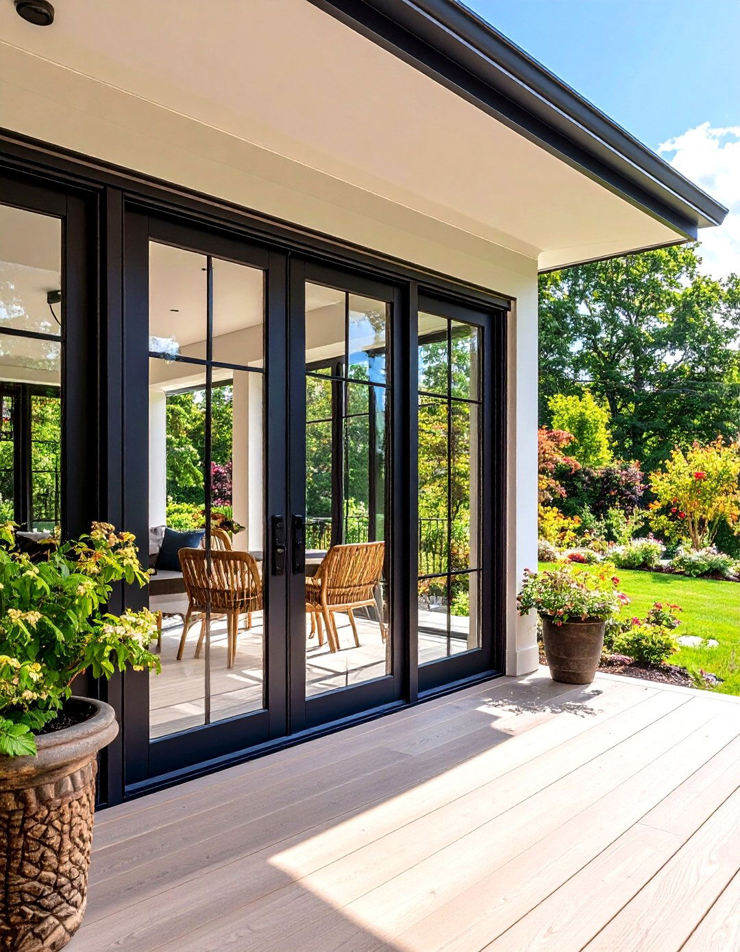 Pivot Door Glass Porch Statement - 20 Glass Porch Design Ideas