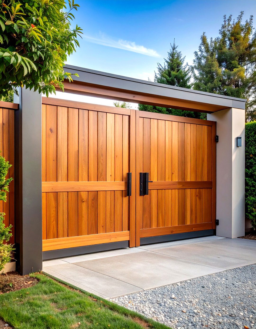 Pivot Hinge Front Gate Statement - 20 Front Gate Ideas