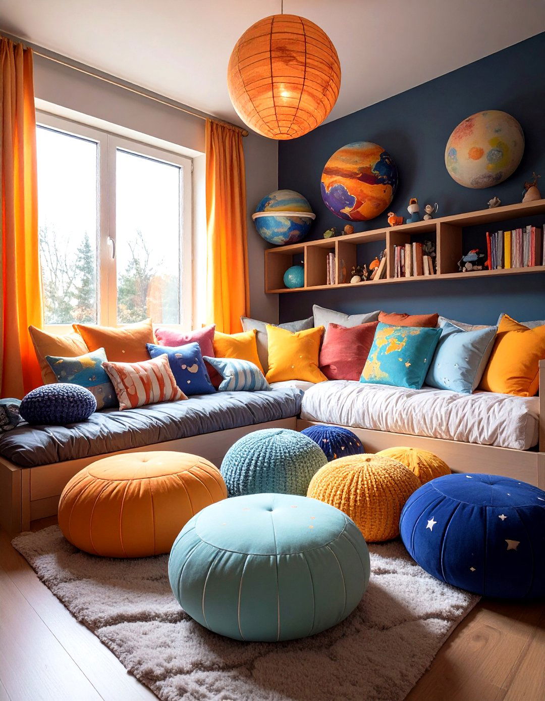 Planetary Pillows and Cushions - 20 Space-themed Nursery Ideas