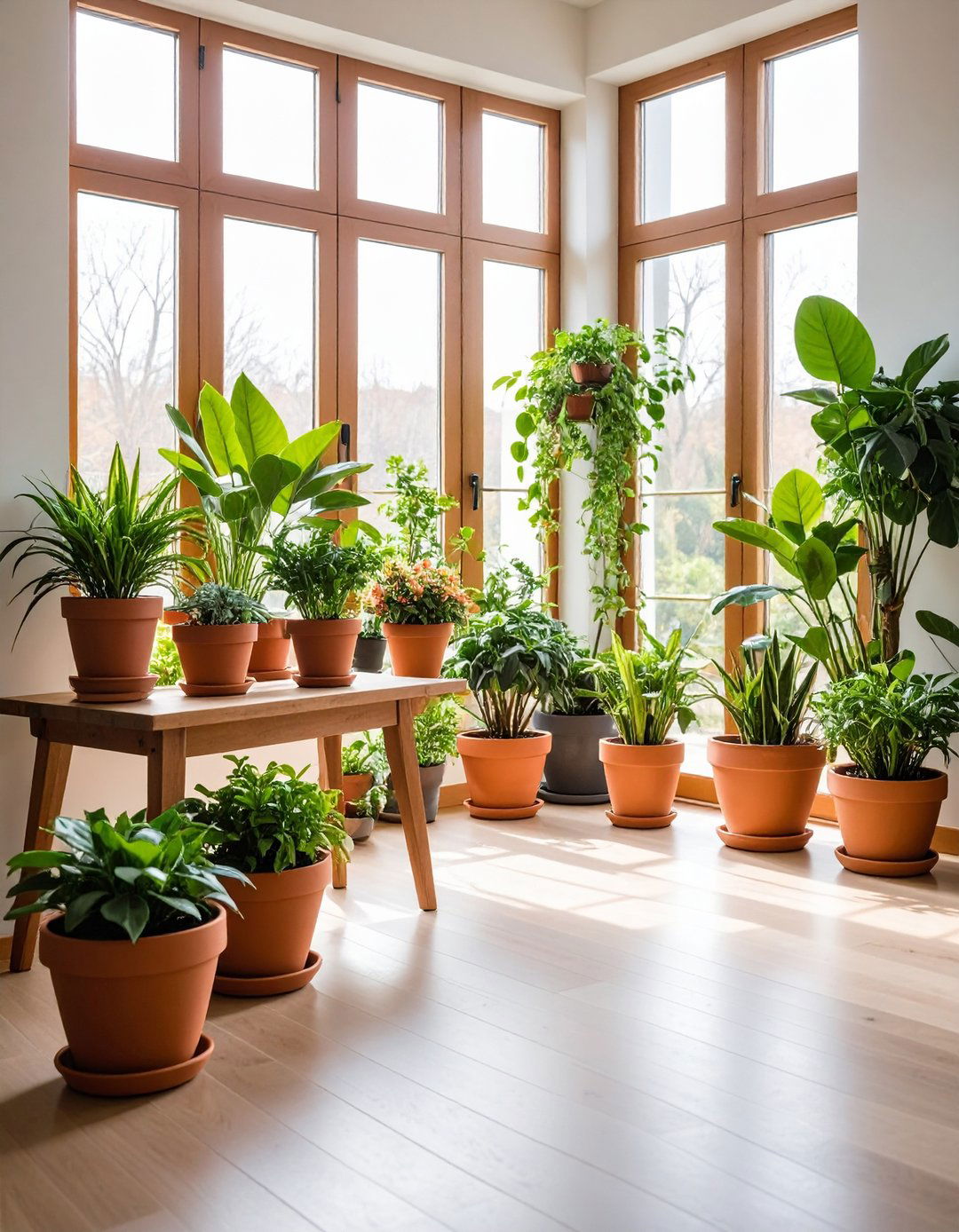 Plant Focused Green Entryway Table Garden - 20 entryway table decor ideas