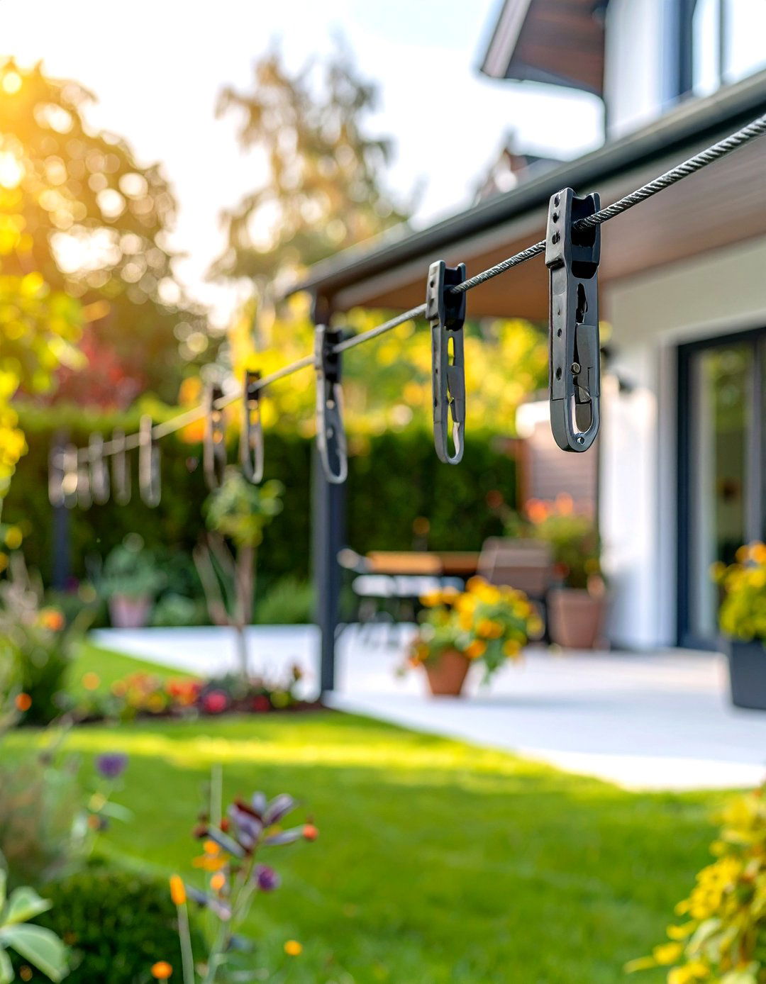 Plant Hanger Hook Outdoor Clothesline - 20 Outdoor Clothesline Ideas