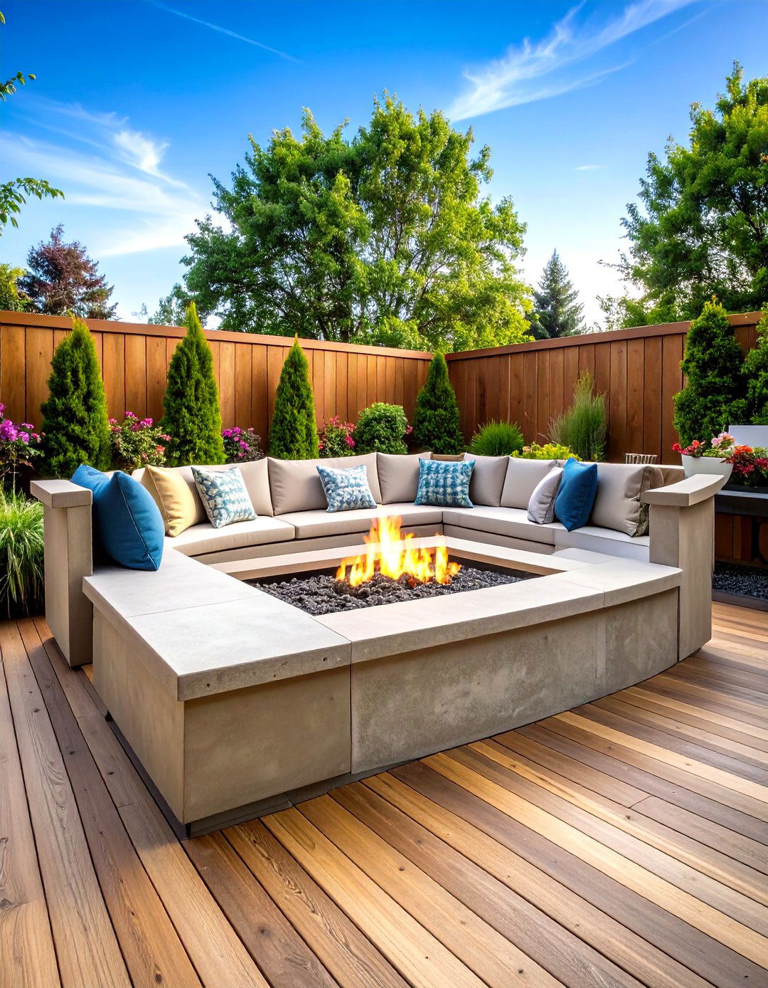 Planter Integrated Bench - 20 Built-in Deck Bench Ideas and Designs