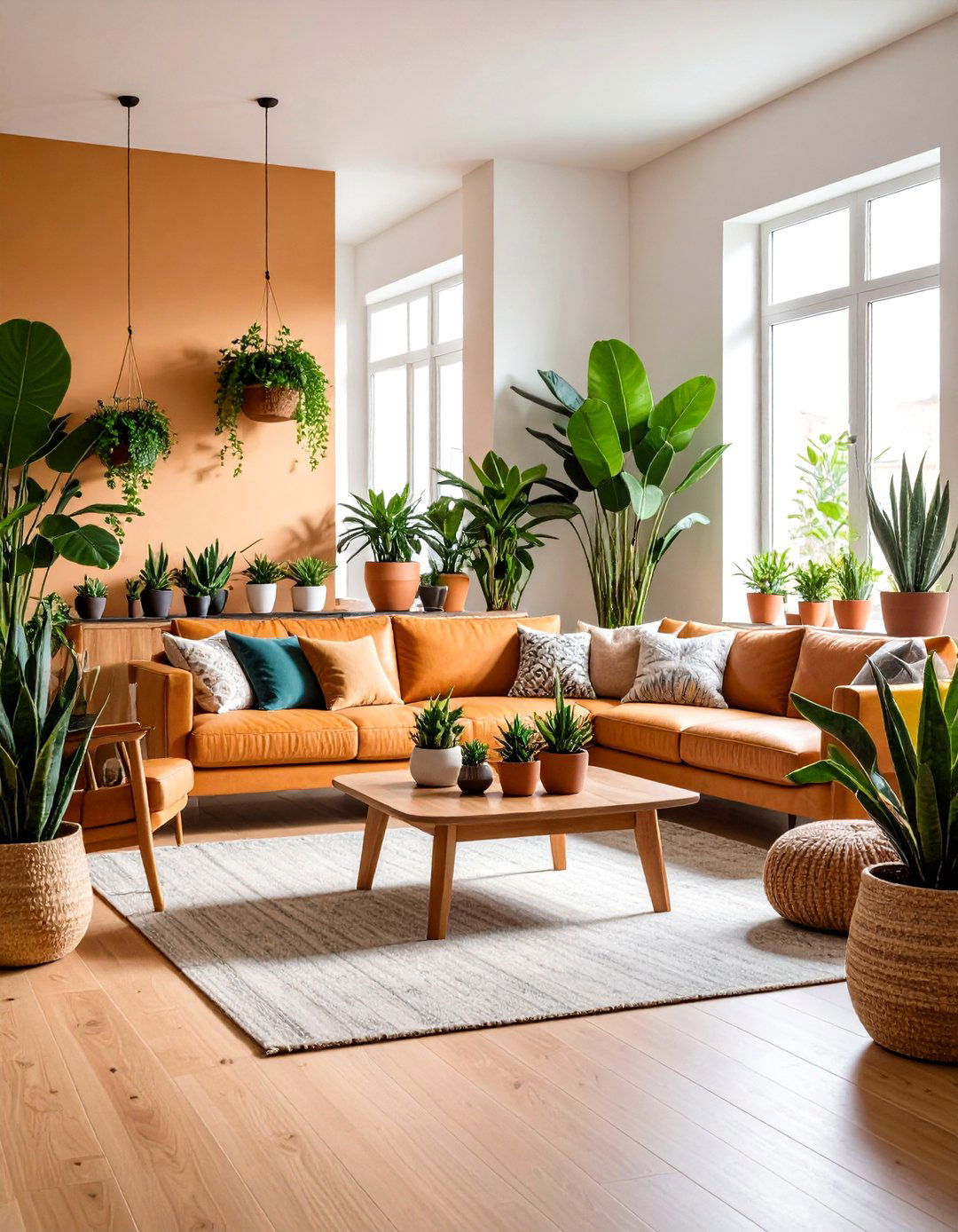 Plants and Greenery Condo Living Room Integration - 20 Condo Living Room Ideas