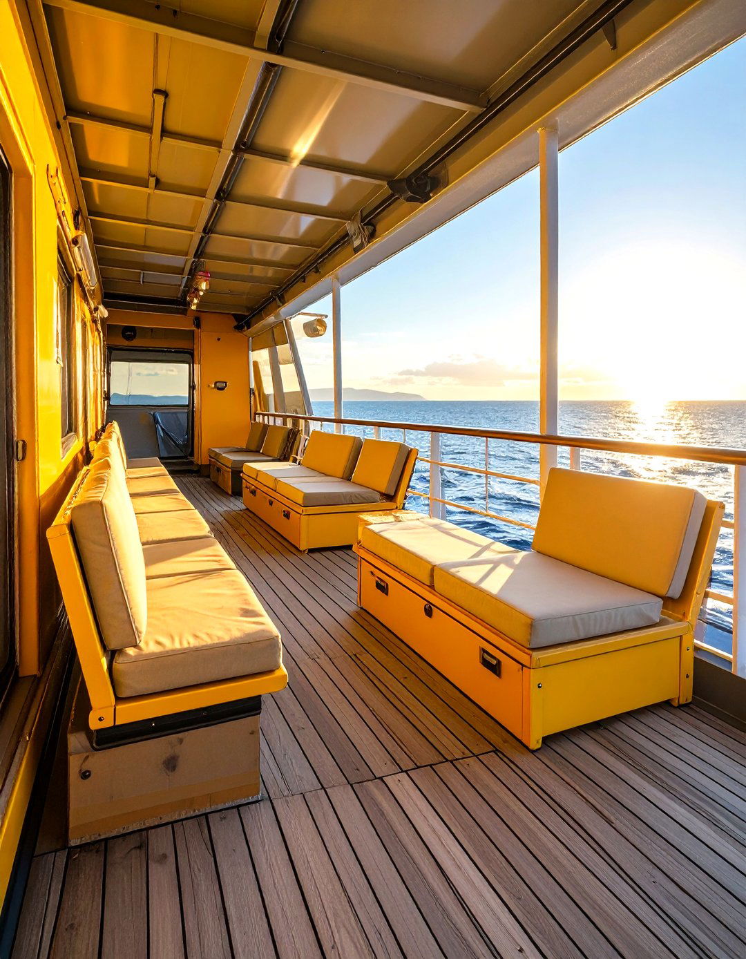 Platform Deck with Hidden Storage Benches - 20 Platform Deck Ideas