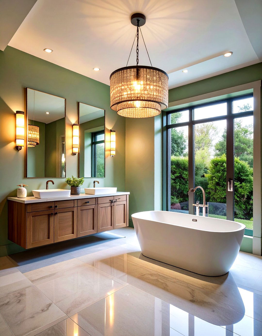 Play with Lighting - 20 Small Powder Room Ideas