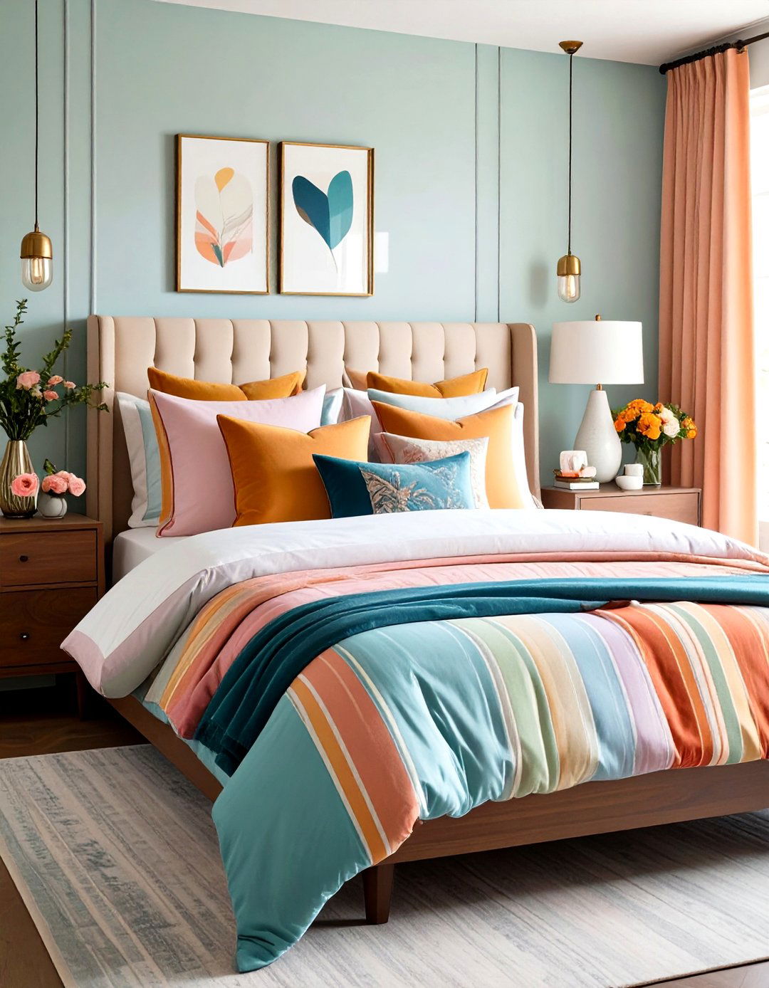 Play with Quiet Maximalist Mixes - 20 Grandmillennial Style Bedroom Ideas