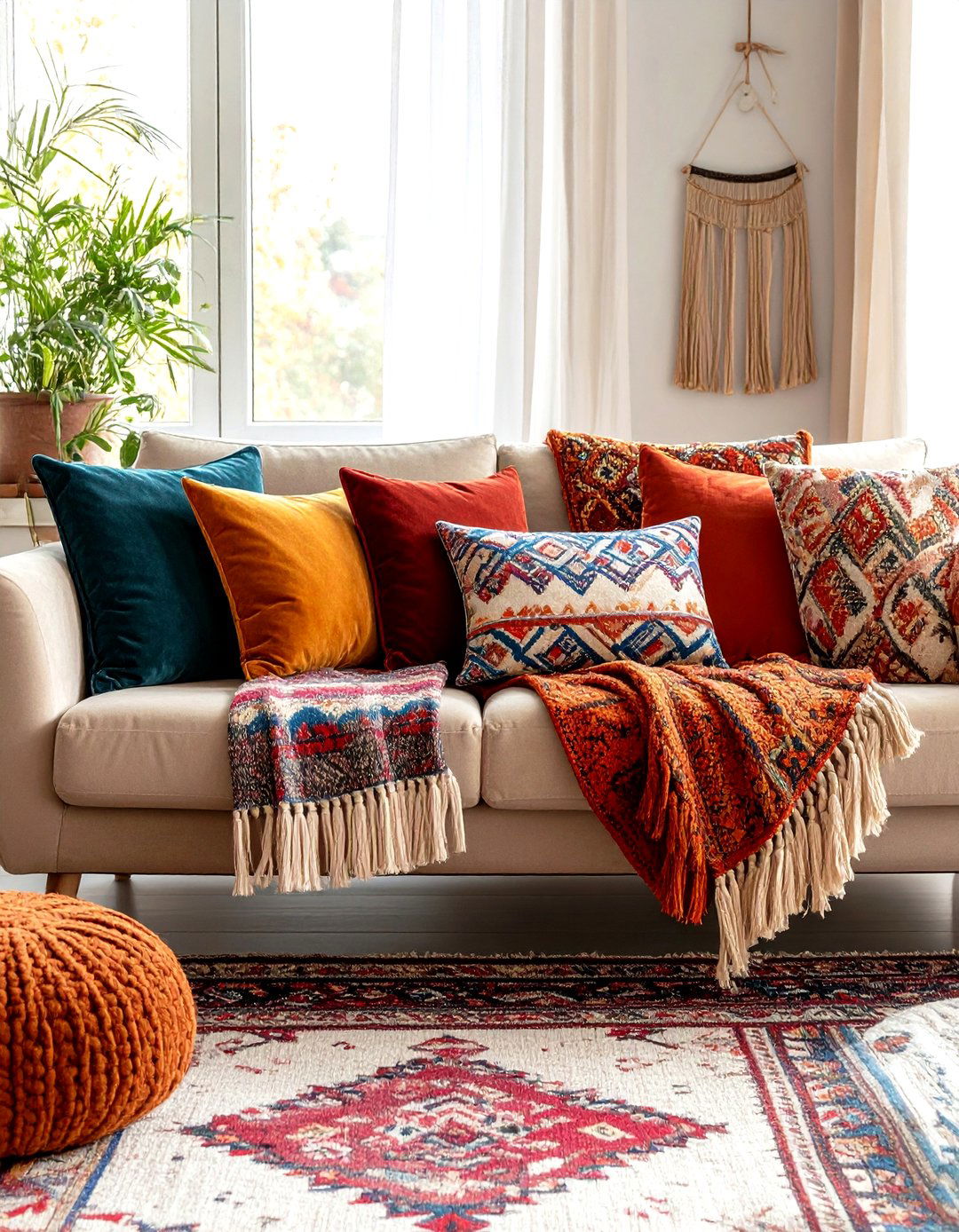 Playful Textiles Refreshing Eclectic Interior Softness - 20 Eclectic Interior Design Ideas