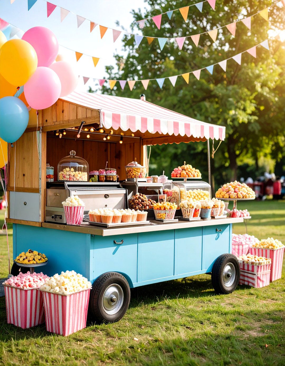 Playful Wedding Dessert Carnival Treats Corner - 20 Wedding Dessert Ideas