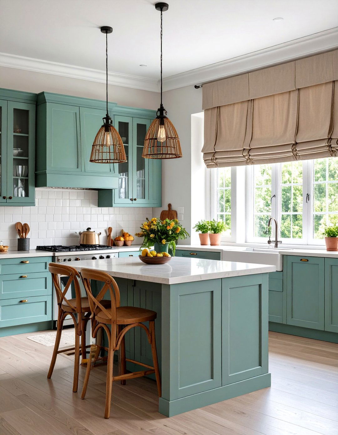 Pleated Kitchen Valance Structured Sophistication - 20 Kitchen Valance Ideas