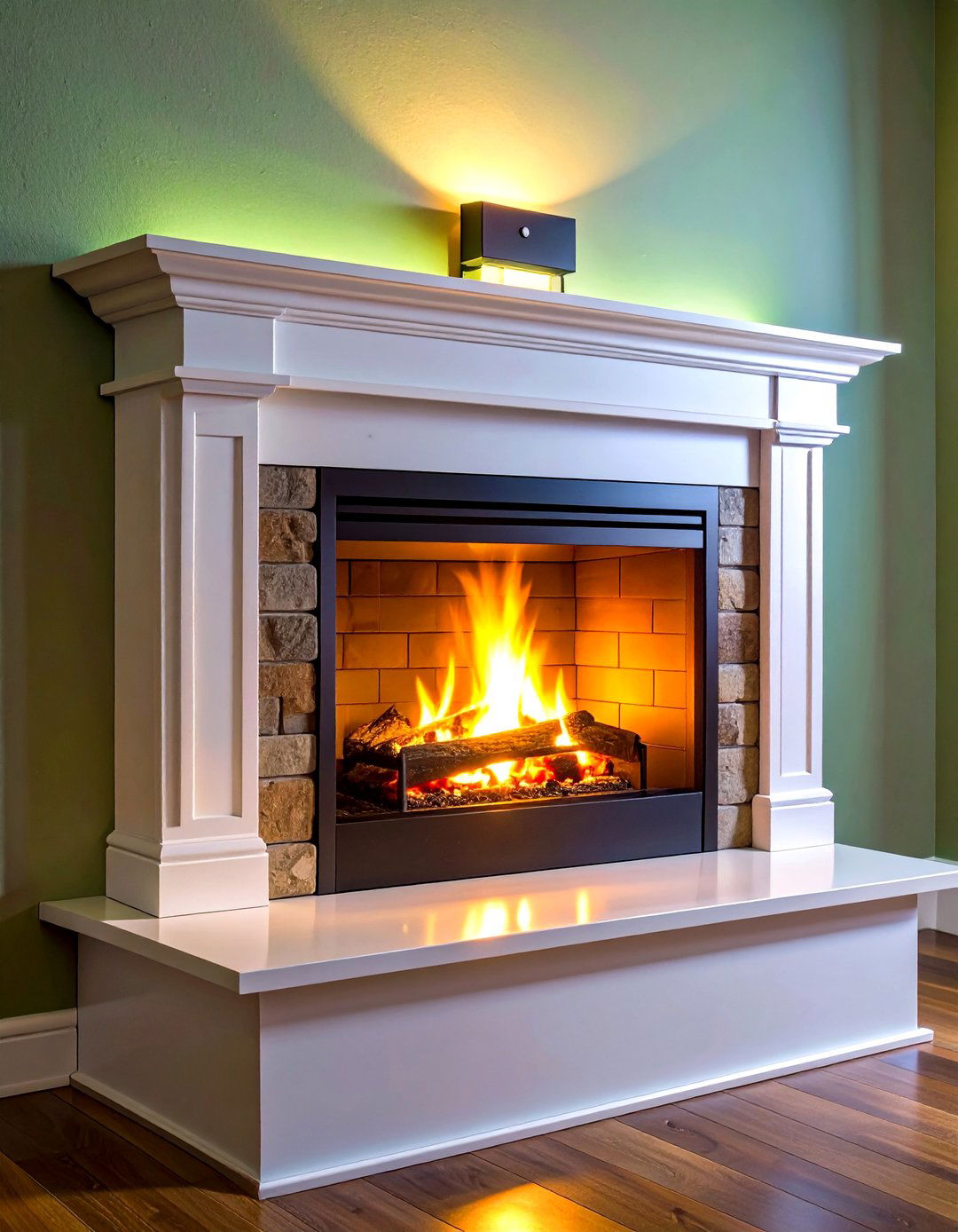 Plug In or Battery Fireplace Sconces for Renters - 20 Fireplace Sconces Ideas