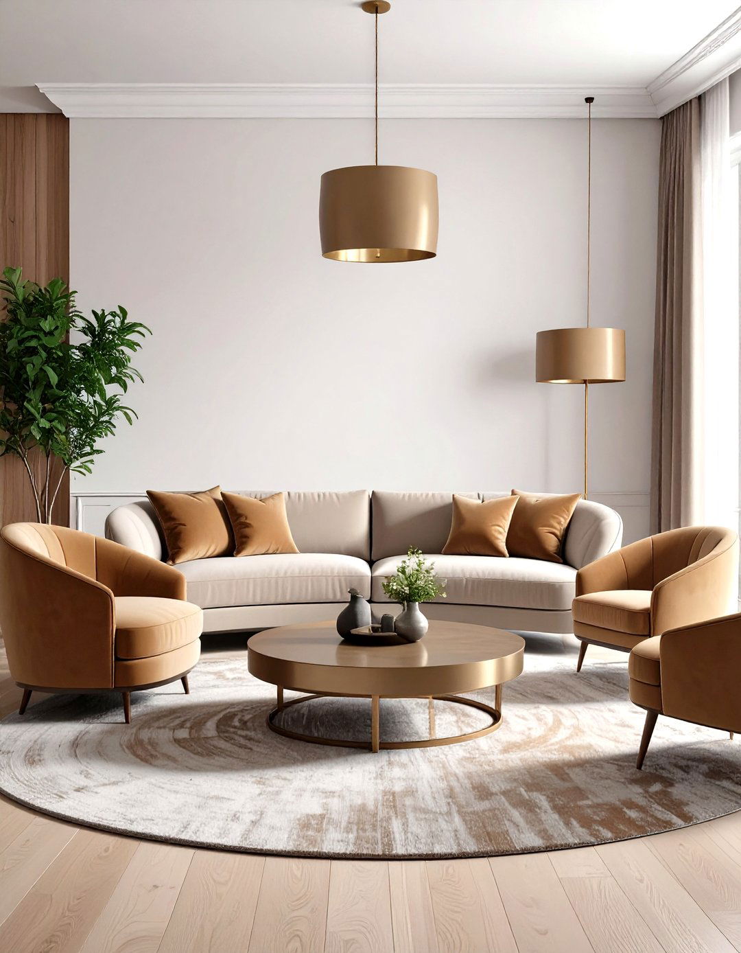 Plum and Gold Moody Living Room - 20 Moody Living Room Ideas