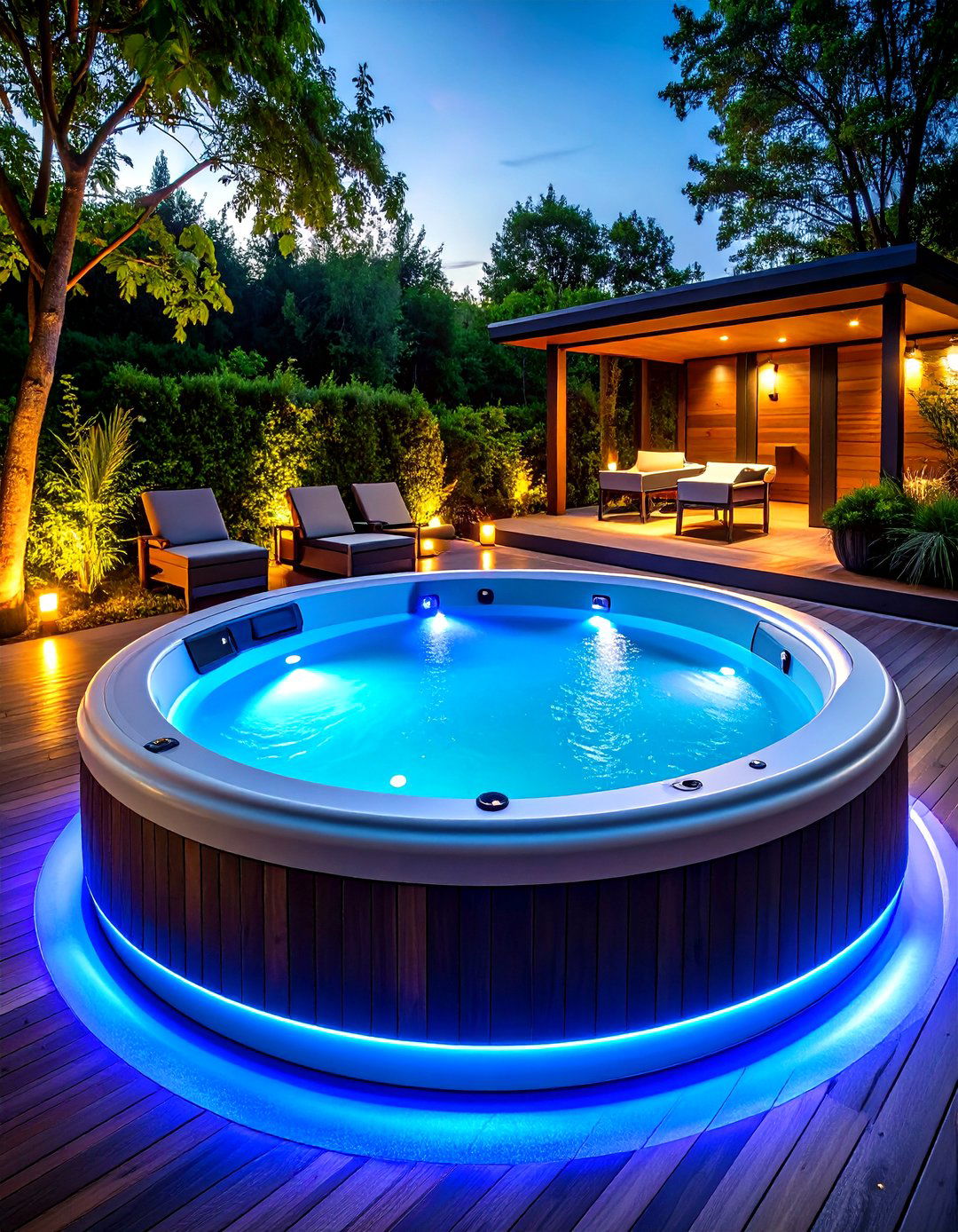 Plunge Pool Dual Function Sunken Tub - 20 Sunken Hot Tub Ideas