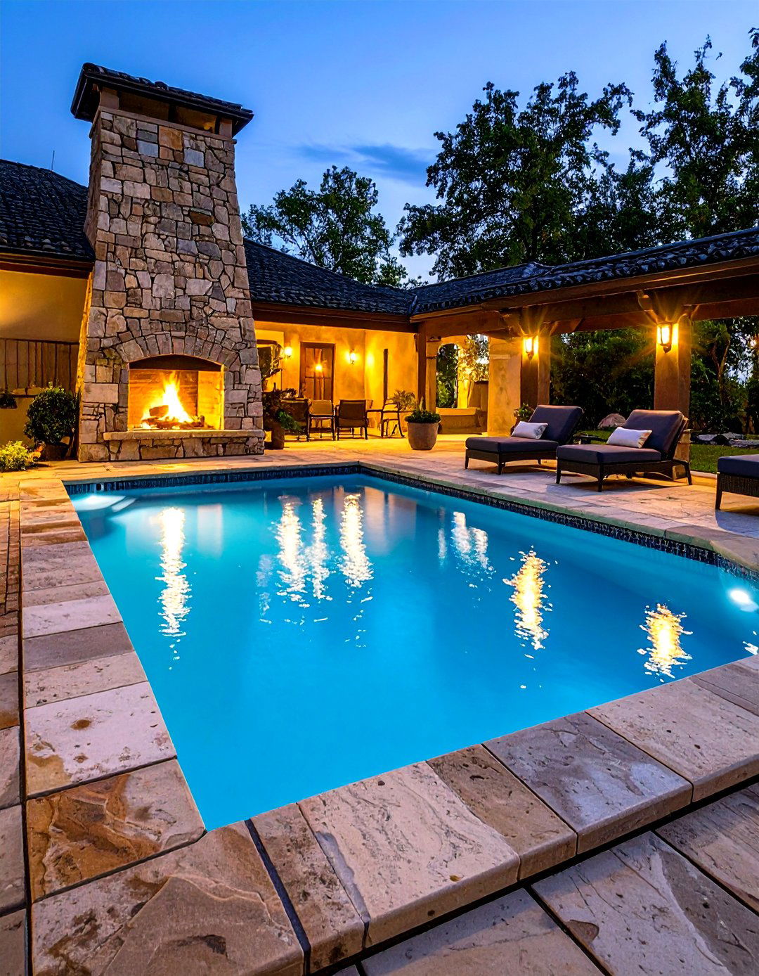 Plunge Pool With Built In Fireplace - 20 Plunge Pool Ideas