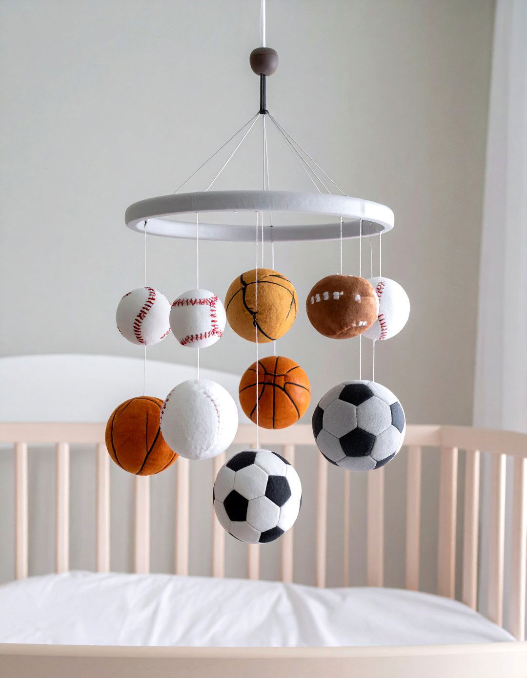 Plush Ball Mobile - 20 Sports Nursery Ideas