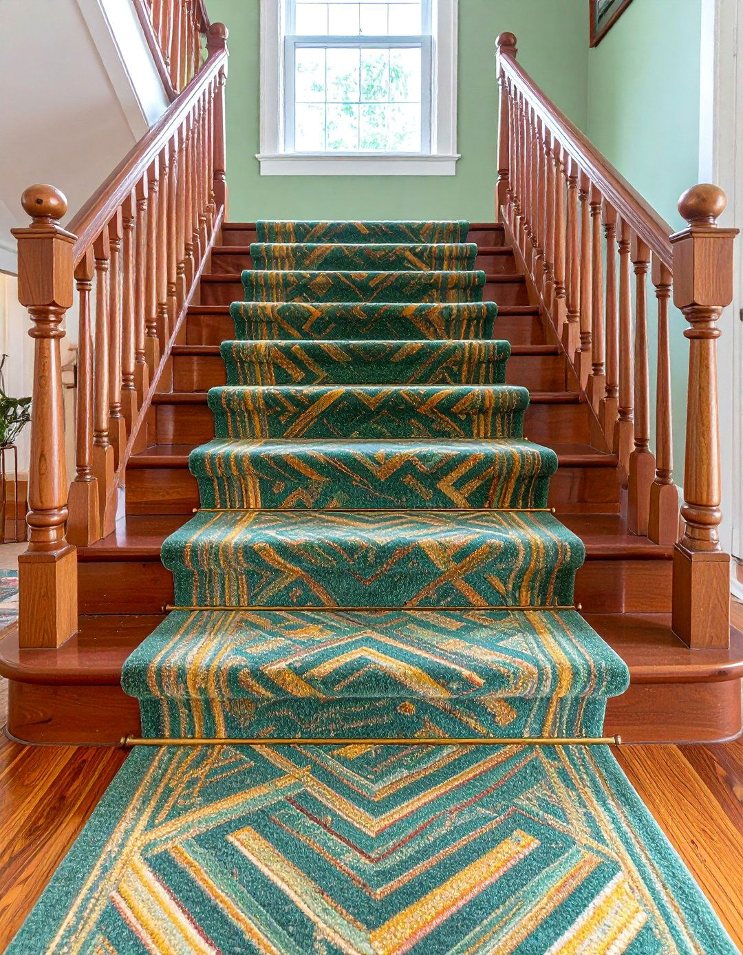Plush Runner Clad Basement Stairs - 20 Basement Stair Ideas