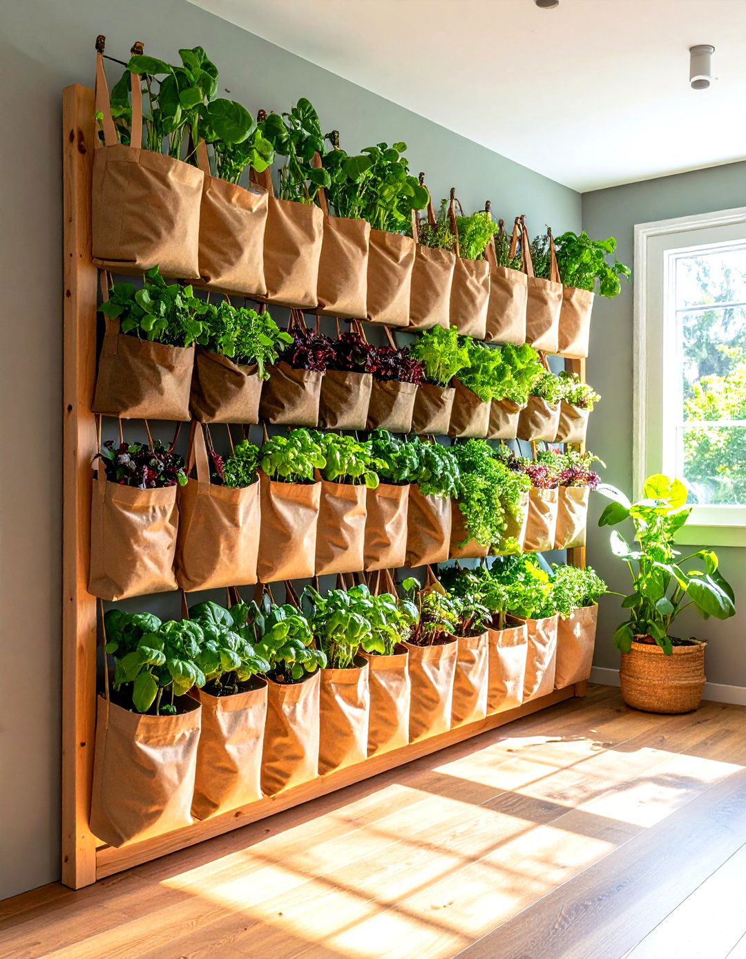 Pocket Planter Indoor Plant Wall System - 20 Indoor Plant Wall Ideas