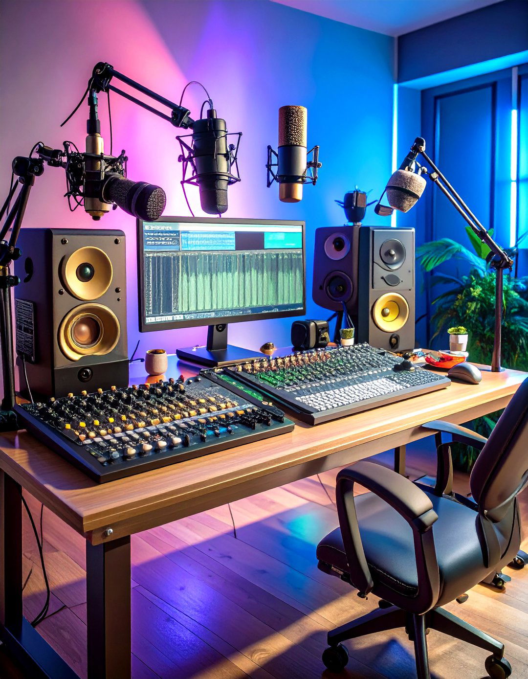 Podcast Style Audio Setup - 20 Streaming Setup Ideas
